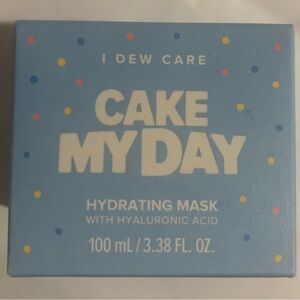 NIB CAKE MYDAY I DEW CARE HYDRATING MASK WITH HYALURONIC ACID 3.38oz